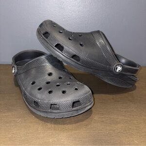 CROCS Classic Clogs Black Slip On Shoes Mens 6 Womens 8